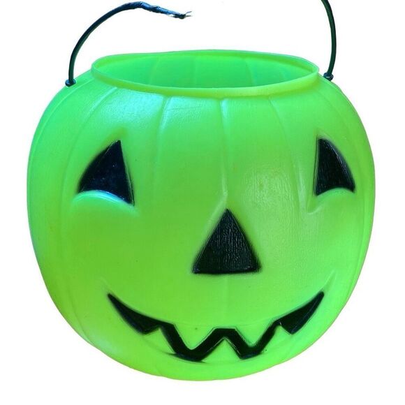 Bundle Vintage General Foam Blow Mold Jack-O-Lantern Halloween Candy Treat Bucke - Picture 3 of 10
